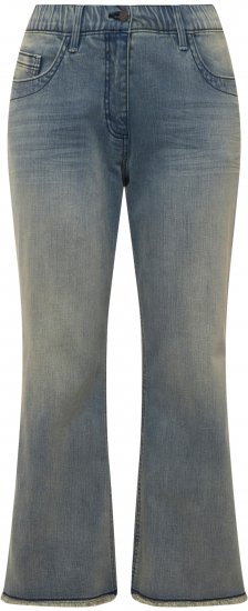 Ulla Popken Fringed Leg Mandy Jeans Blue - Jeans & Byxor i Stora Storlekar – Plus Size - 