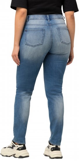 Ulla Popken Distressed Stretch Fit Sarah Jeans Blue - Jeans & Byxor i Stora Storlekar – Plus Size - 