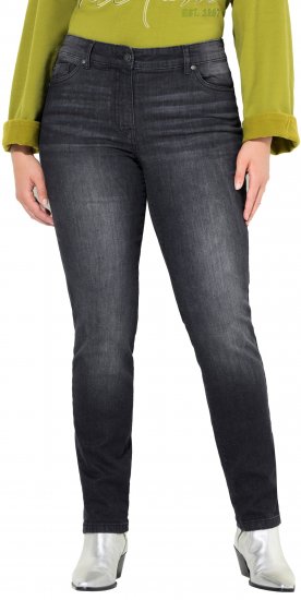 Ulla Popken Rhinestone Detail Stretch Fit Jeans Black - Jeans & Byxor i Stora Storlekar – Plus Size - 