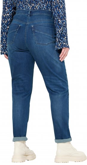 Ulla Popken Rivet Detail Mom Jeans Blue - Jeans & Byxor i Stora Storlekar – Plus Size - 