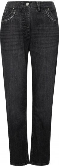 Ulla Popken Rivet Detail Mom Jeans Denim Blue - Jeans & Byxor i Stora Storlekar – Plus Size - 