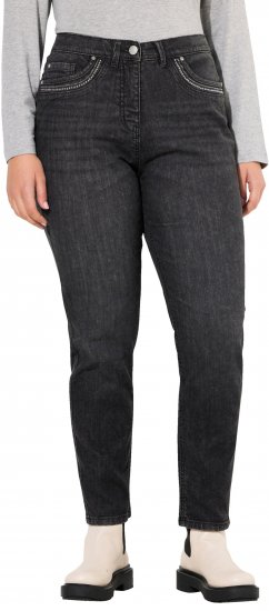 Ulla Popken Rivet Detail Mom Jeans Denim Blue - Jeans & Byxor i Stora Storlekar – Plus Size - 