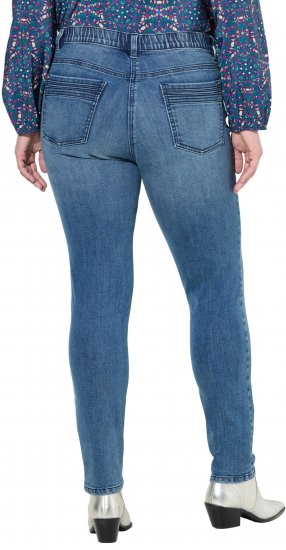 Ulla Popken Decorative Pocket Slim Stretch Jeans Blue Denim - Jeans & Byxor i Stora Storlekar – Plus Size - 