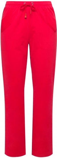 Ulla Popken Elastic Waist Sweatpants Red - Jeans & Byxor i Stora Storlekar – Plus Size - 