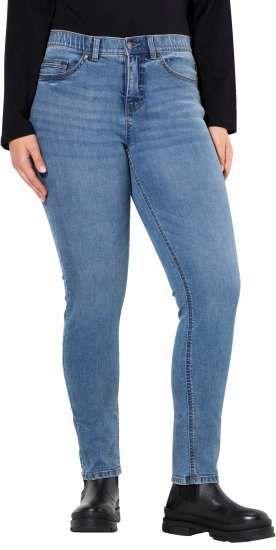 Ulla Popken Stretch Fit Slim Leg Jeans Blue - Jeans & Byxor i Stora Storlekar – Plus Size - 