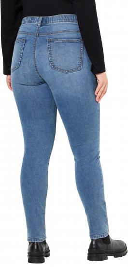 Ulla Popken Stretch Fit Slim Leg Jeans Blue - Jeans & Byxor i Stora Storlekar – Plus Size - 
