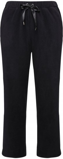 Ulla Popken Fleece Loungewear Pants Black - Jeans & Byxor i Stora Storlekar – Plus Size - 