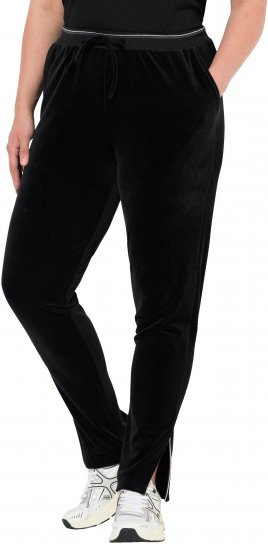 Ulla Popken Velvet Leggings Black - Jeans & Byxor i Stora Storlekar – Plus Size - 