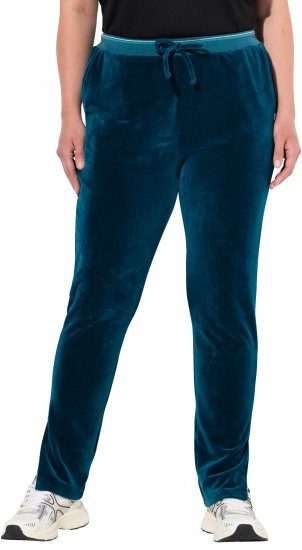 Ulla Popken Velvet Leggings Blue - Jeans & Byxor i Stora Storlekar – Plus Size - 