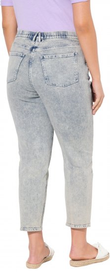 Ulla Popken Tapered Leg Mom Jeans Blue Denim - Jeans & Byxor i Stora Storlekar – Plus Size - 