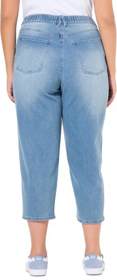 Ulla Popken Tapered Leg Mom Jeans Blue - Jeans & Byxor i Stora Storlekar – Plus Size - 