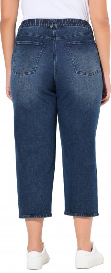 Ulla Popken Tapered Leg Mom Jeans Denim Blue - Jeans & Byxor i Stora Storlekar – Plus Size - 