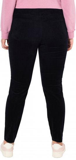 Ulla Popken Corduroy Leggings Navy - Jeans & Byxor i Stora Storlekar – Plus Size - 