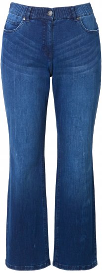 Ulla Popken Mandy Straight Leg Comfort Waist Jeans Blue Denim - Jeans & Byxor i Stora Storlekar – Plus Size - 