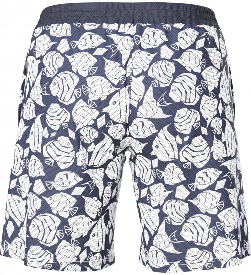 Ulla Popken Angelfish Mesh Shorts Blue - Jeans & Byxor i Stora Storlekar – Plus Size - 