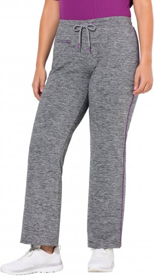 Ulla Popken Quick Drying Jogging Pants Grey - Jeans & Byxor i Stora Storlekar – Plus Size - 