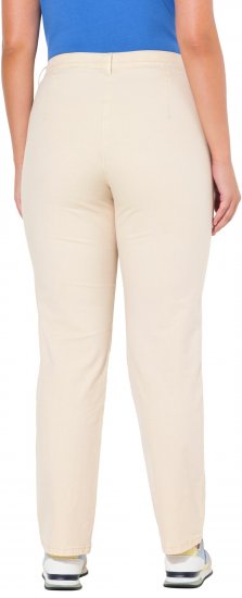 Ulla Popken Tapered Leg Mony Pants Dark Putty - Jeans & Byxor i Stora Storlekar – Plus Size - 