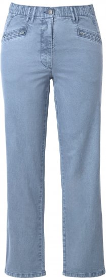 Ulla Popken Tapered Leg Mony Pants Atlantic Blue - Jeans & Byxor i Stora Storlekar – Plus Size - 