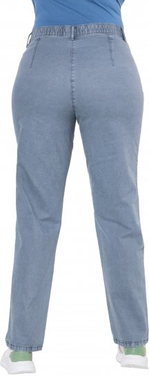 Ulla Popken Tapered Leg Mony Pants Atlantic Blue - Jeans & Byxor i Stora Storlekar – Plus Size - 