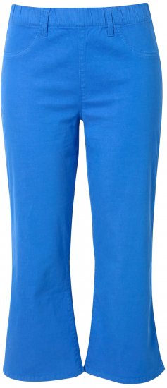 Ulla Popken Wide Leg Twill Mary Fit Culottes Deep Aqua - Jeans & Byxor i Stora Storlekar – Plus Size - 