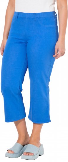 Ulla Popken Wide Leg Twill Mary Fit Culottes Deep Aqua - Jeans & Byxor i Stora Storlekar – Plus Size - 