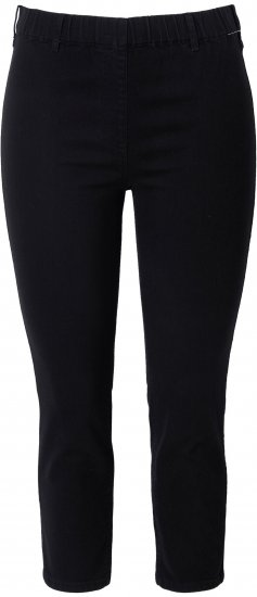 Ulla Popken Cropped Jeggings Black - Jeans & Byxor i Stora Storlekar – Plus Size - 