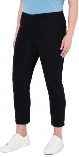 Ulla Popken Cropped Jeggings Black - Jeans & Byxor i Stora Storlekar – Plus Size - 