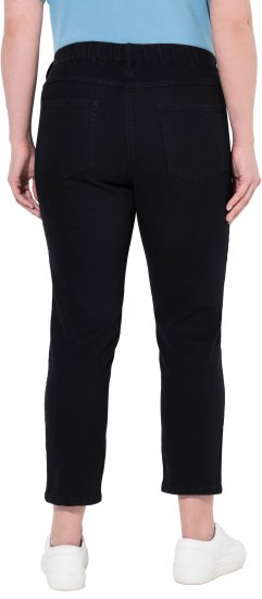 Ulla Popken Cropped Jeggings Black - Jeans & Byxor i Stora Storlekar – Plus Size - 
