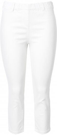 Ulla Popken Cropped Jeggings Snow White - Jeans & Byxor i Stora Storlekar – Plus Size - 