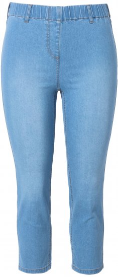 Ulla Popken Cropped Jeggings Light Blue Denim - Jeans & Byxor i Stora Storlekar – Plus Size - 