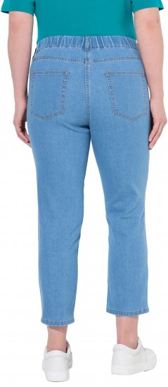 Ulla Popken Cropped Jeggings Light Blue Denim - Jeans & Byxor i Stora Storlekar – Plus Size - 
