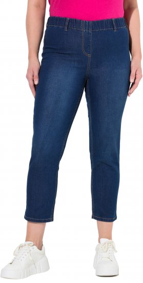 Ulla Popken Cropped Jeggings Blue Denim - Jeans & Byxor i Stora Storlekar – Plus Size - 