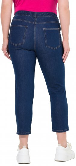 Ulla Popken Cropped Jeggings Blue Denim - Jeans & Byxor i Stora Storlekar – Plus Size - 