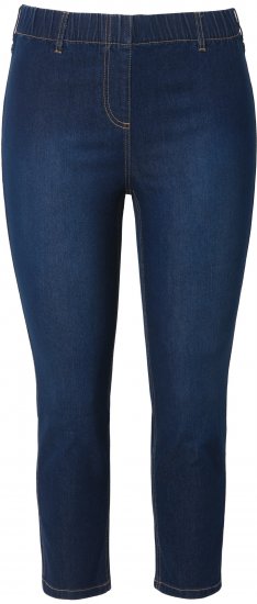 Ulla Popken Cropped Jeggings Denim Blue - Jeans & Byxor i Stora Storlekar – Plus Size - 