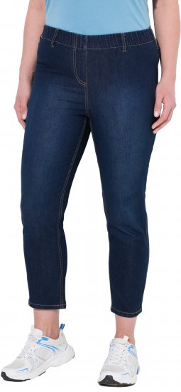 Ulla Popken Cropped Jeggings Denim Blue - Jeans & Byxor i Stora Storlekar – Plus Size - 