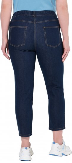Ulla Popken Cropped Jeggings Denim Blue - Jeans & Byxor i Stora Storlekar – Plus Size - 