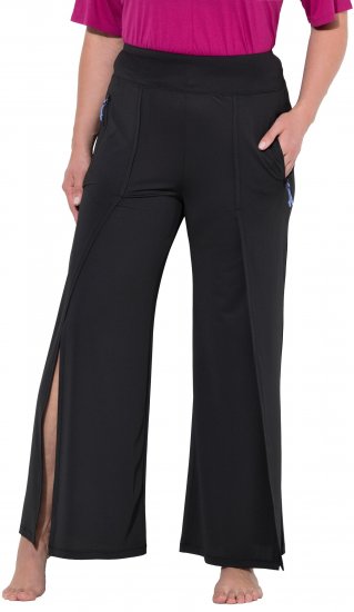 Ulla Popken Split Leg Uv Protective Pants Black - Jeans & Byxor i Stora Storlekar – Plus Size - 