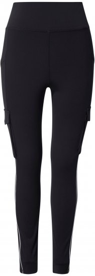 Ulla Popken Cargo Pocket Fleece Lined Sports Leggings Black - Jeans & Byxor i Stora Storlekar – Plus Size - 