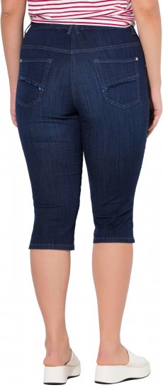 Ulla Popken Denim Elastic Waist Capres Blue - Jeans & Byxor i Stora Storlekar – Plus Size - 