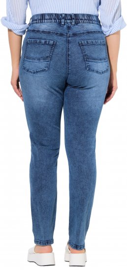 Ulla Popken Vintage Wash Stretch Fit Jeans Blue Denim - Jeans & Byxor i Stora Storlekar – Plus Size - 