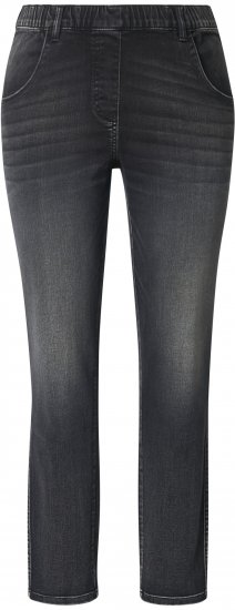 Ulla Popken Vintage Wash Jeggings Black - Jeans & Byxor i Stora Storlekar – Plus Size - 