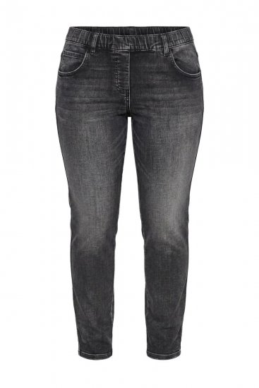 Ulla Popken Vintage Wash Jeggings Black - Leggings - Leggings i stora storlekar