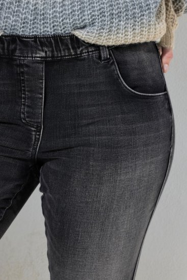Ulla Popken Vintage Wash Jeggings Black - Leggings - Leggings i stora storlekar