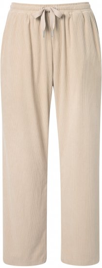 Ulla Popken Corduroy Elastic Waist Pants Brown - Jeans & Byxor i Stora Storlekar – Plus Size - 