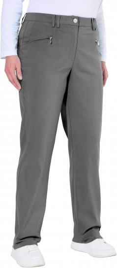 Ulla Popken Thermal Stretch Fit Mony Pants Graphite Grey - Jeans & Byxor i Stora Storlekar – Plus Size - 