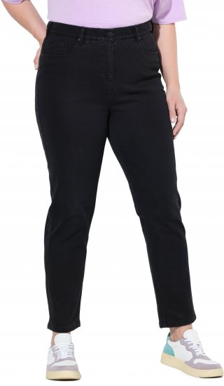 Ulla Popken Stretch Fit Mom Jeans Black - Jeans & Byxor i Stora Storlekar – Plus Size - 