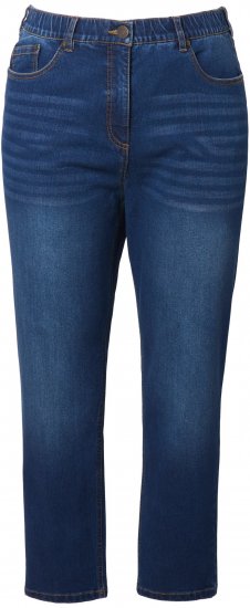 Ulla Popken Stretch Fit Mom Jeans Blue Denim - Jeans & Byxor i Stora Storlekar – Plus Size - 