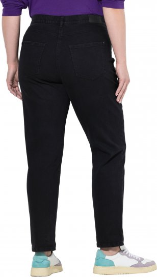 Ulla Popken Stretch Fit Boyfriend Jeans Black - Jeans & Byxor i Stora Storlekar – Plus Size - 