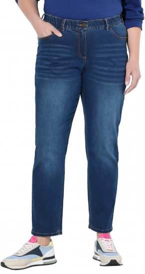 Ulla Popken Stretch Fit Boyfriend Jeans Blue - Jeans & Byxor i Stora Storlekar – Plus Size - 