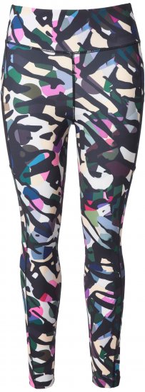 Ulla Popken Leopard Print Quick Drying Leggings Black - Jeans & Byxor i Stora Storlekar – Plus Size - 